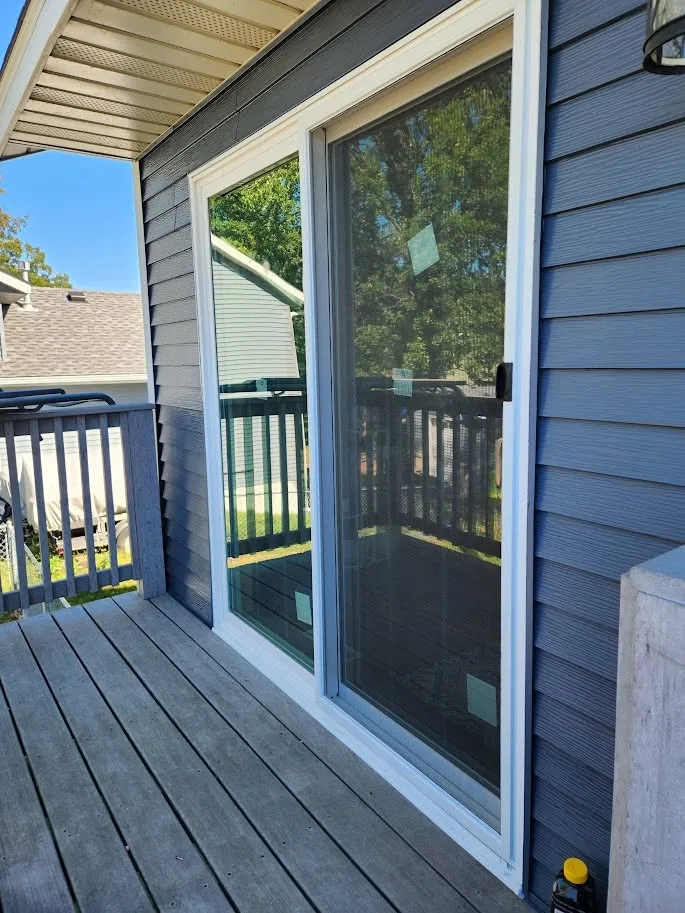 Sliding Patio exterior door replacement in Central Minnesota