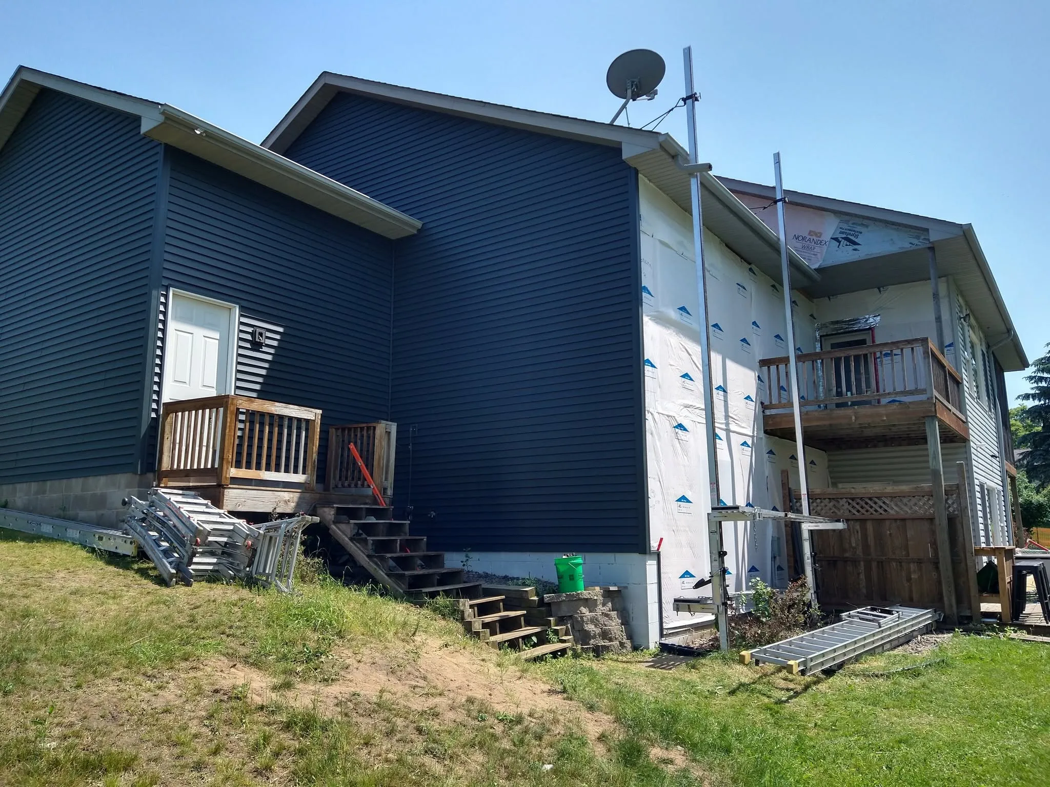 Completed residential exterior project in Central Minnesota